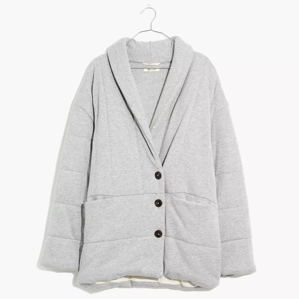 Madewell sweatshirt puffer jacket
